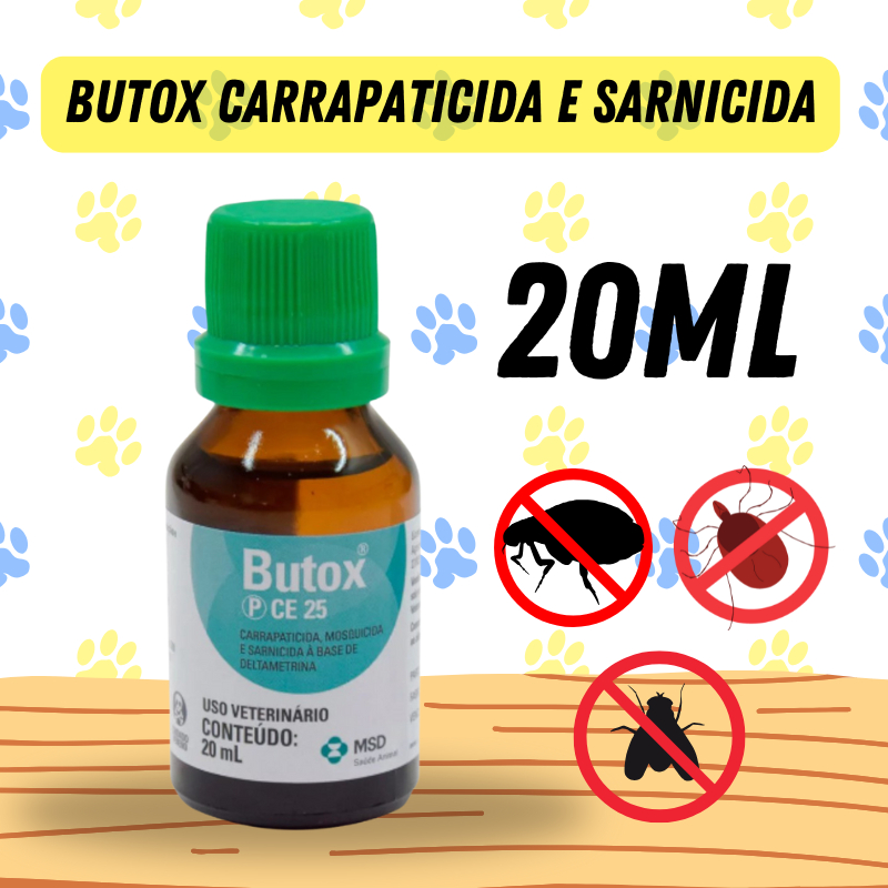 butox Anti Pulgas e Carrapatos pulverização 20ml