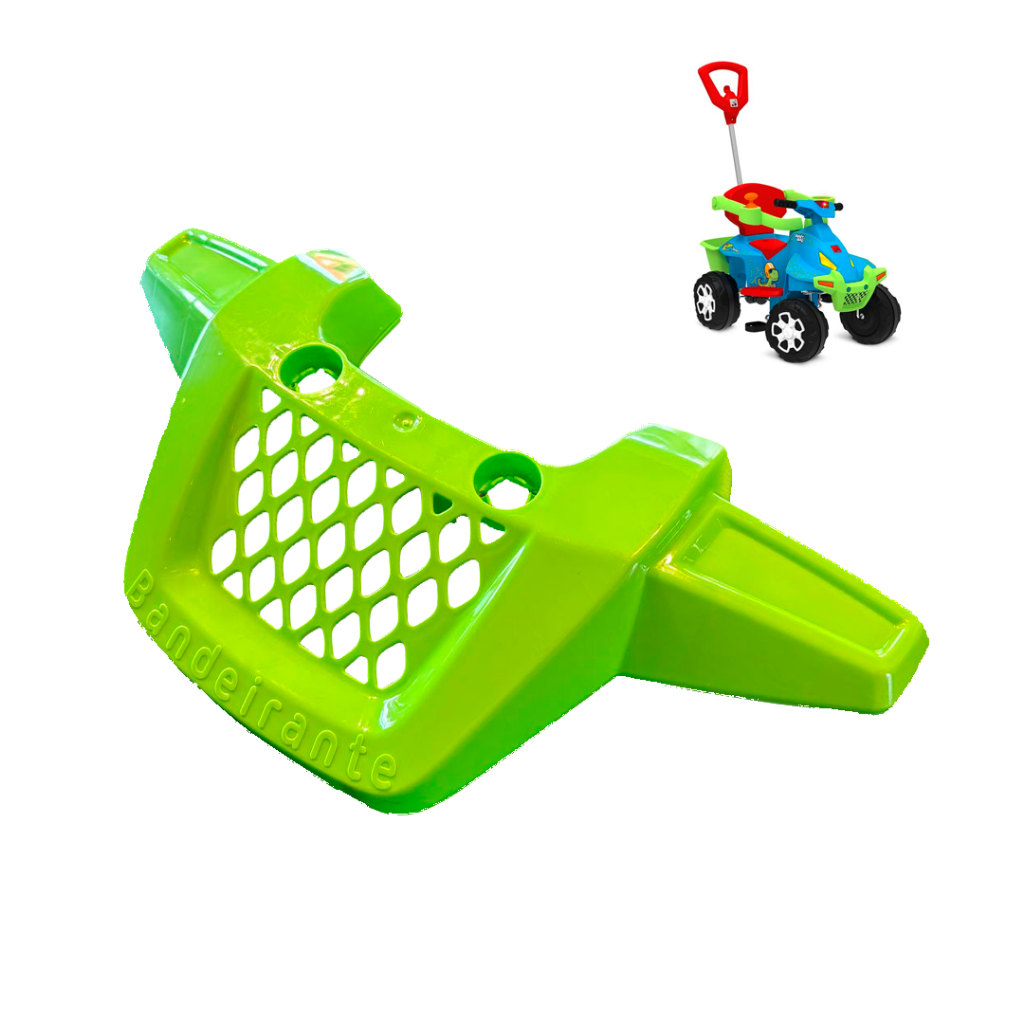 Para Choque Grade Quebra Mato Quadriciclo Smartquad Bandeirante Verde HNR