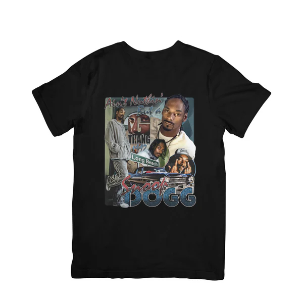 Camiseta Premium Snoop Dogg Long Beach Camisa 100% Algodão