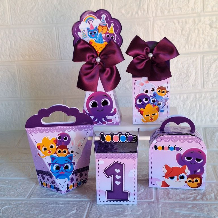 Personalizados Bolofofos Roxo/ Lembrancinhas PEGUE E MONTE  Bolofofos menina/Caixinhas bolofofos