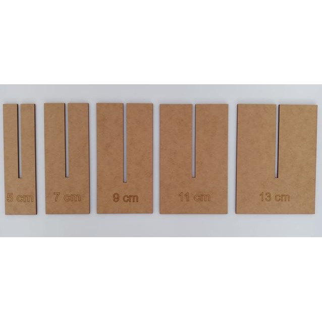 Gabarito Molde Para Laço Mdf Cru Kit Tamanho Ímpares