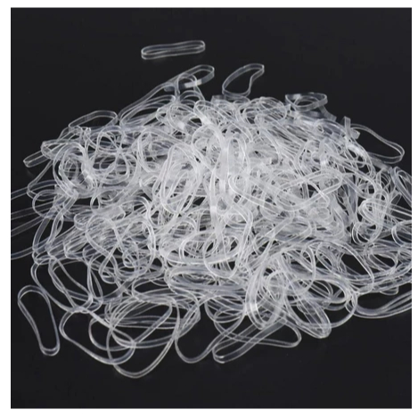 Liguinha Elásticos descartáveis ​ transparentes,  PET, PENTEADOS, TRANSAS, ASSESSORIO  CABELO em Oferta na Shopee