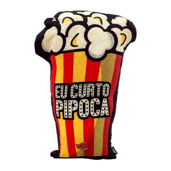 Almofada Shape Pipoca Eu Curto Pipoca - Uatt