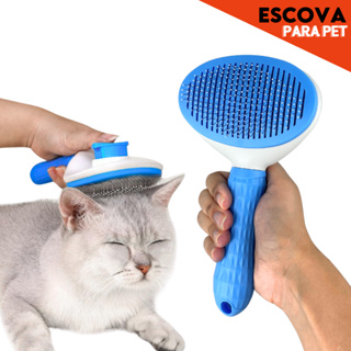 Escova Anti-Pelo para Gatos e Cães – Remove Pelos Soltos + Massageia com Conforto - SHEFA em Oferta na Shopee