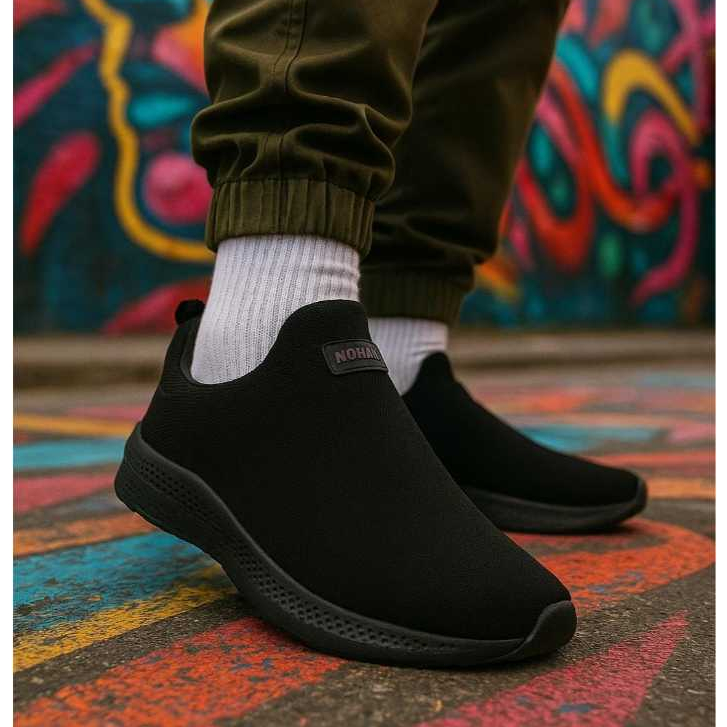 Tênis para Academia Masculino Treino Esportivo Feminino Musculação Malhar Slip On Estilo Meia