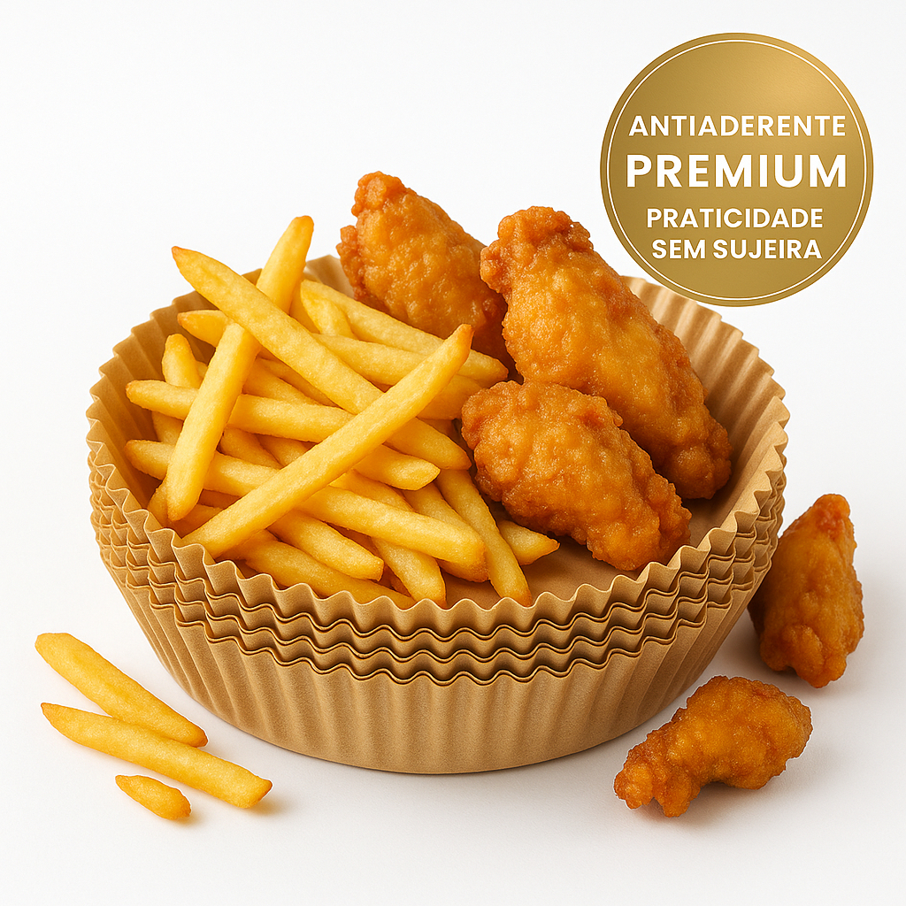 Forma De Airfryer Descartavel Antiaderente De Papel Cozinha Redondo Fritadeira Cozimento Protetor Forro Tapete em Oferta na Shopee