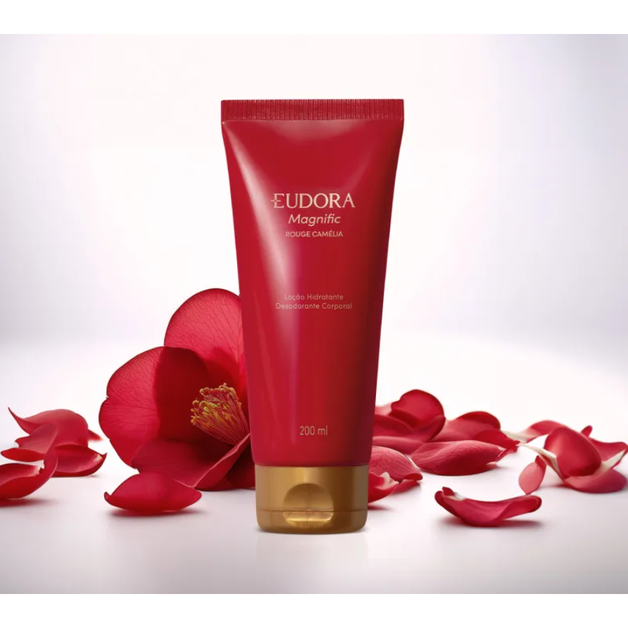Eudora Magnific Rouge Camélia Hidratante Corporal Feminino 200ml  (Validade 08/2027)