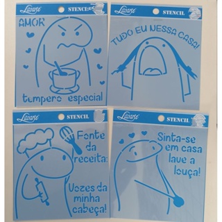 STENCIL LITOARTE 14x14 em Oferta na Shopee