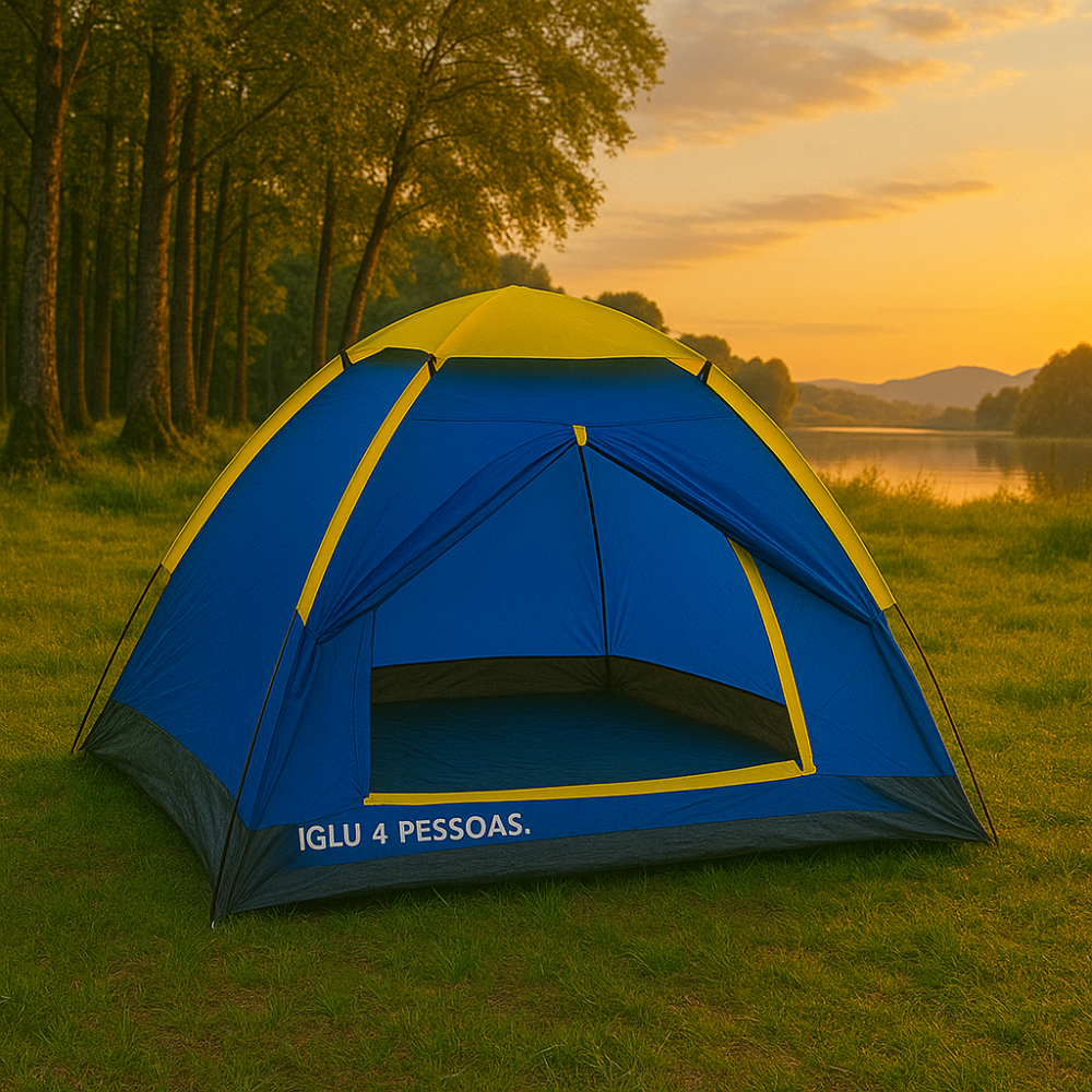 Barraca Camping Mor Iglu Life Até 4 Pessoas Acampamento em Oferta na Shopee