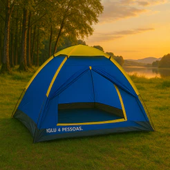 Barraca Camping Mor Iglu Life Até 4 Pessoas Acampamento