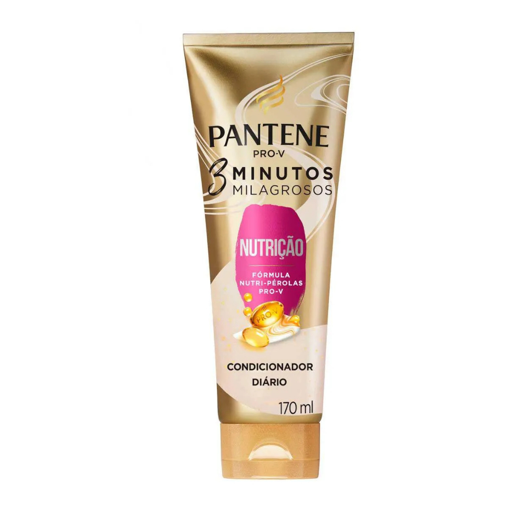 Condicionador Pantene 3 Min Liso Extremo 170ml - Beauty