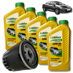 KIT TROCA DE ÓLEO LUBRAX 10w40 FLUENCE 2012>2014 1.6 + FILTRO 10W40 LUBRAX