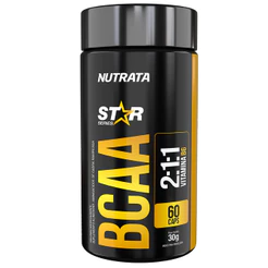 Nutrata Bcaa 2:1:1 Linha Star Series Pote 60 Cápsulas - Com Vitamina B6