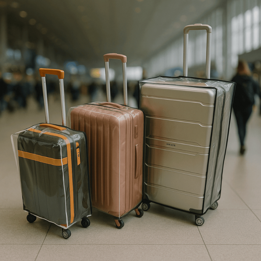 Imagem Capa Protetora Para Mala de Viagem P/M/G Impermeável Anti Arranhão Água Risco 10/23/32Kg Resistente