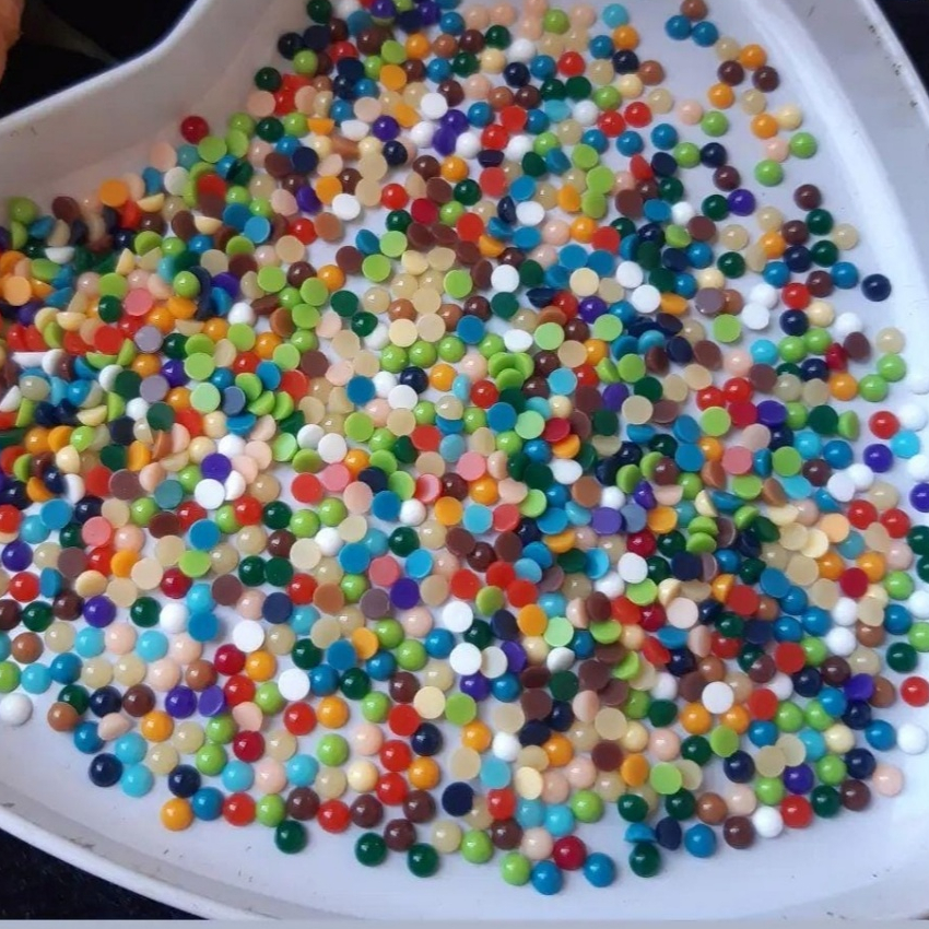 chaton leitoso 2mm mix, escolha a quantidade - pedrarias para adesivos e joias de unhas