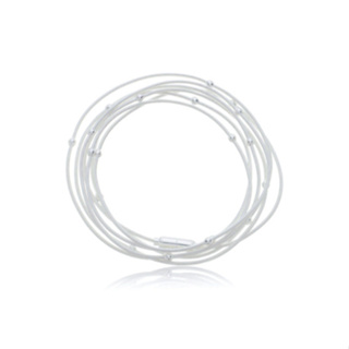 Pulseira Corda de Violão com Bolinhas Banhado a Prata (SEMIJOIA) em Oferta na Shopee