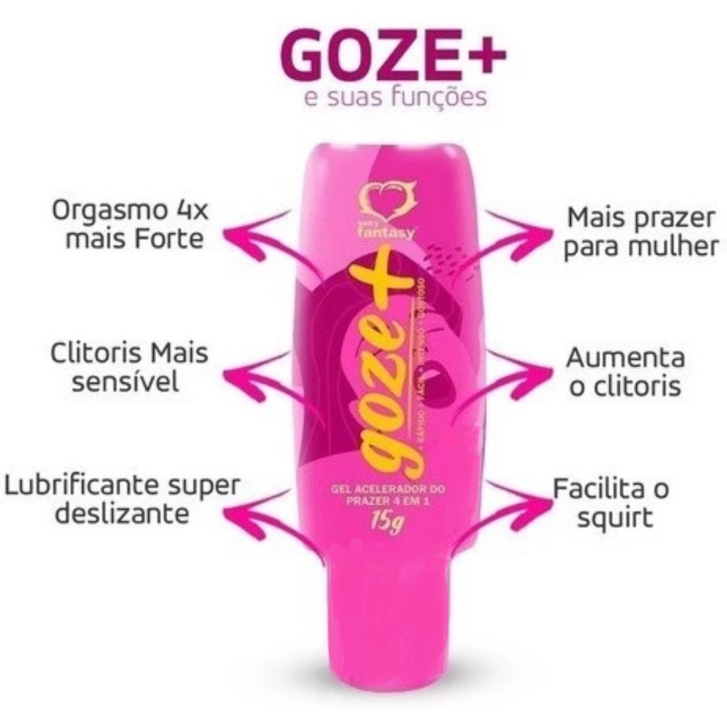 Acelerador de Prazer Feminino Goze Mais 4 em 1 - Gel Excitante 15g - Sexy Fantasy | Sex Shop Produtos Adultos