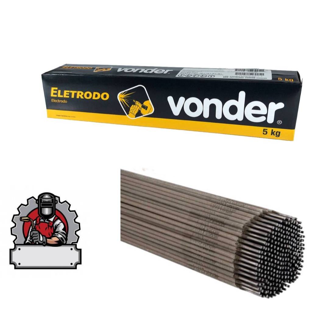 Eletrodo  para Solda Elétrica de 3,25 MM com 5KG - VONDER