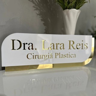 Placa Personalizada 3D DECORATIVA  – Nome, Cargo, Número, Sala | Identificação Profissiona...