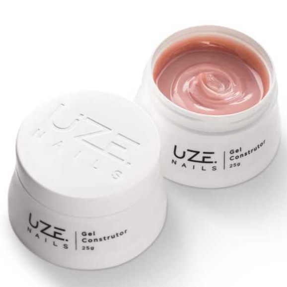 Uze Nails Gel Construtor Natural Elegante Cover 25g LIVRE TPO HEMMA FREE Baby Boomer Nail Arts em Oferta na Shopee