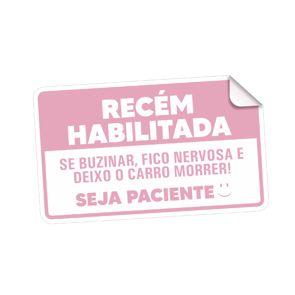 Adesivo Recém Habilitada Adesivos: Onde Comprar | BuscaProdutos