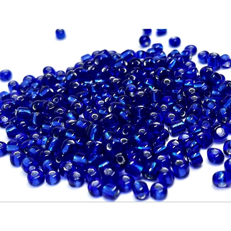 Missangão 6/0 AZULÃO CRISTAL 500gr - Miçanga-Missanga em Oferta na Shopee