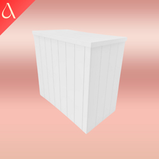 Comoda Fake Ripada Em MDF Branca Dobrável Festas E Decorações em Oferta na Shopee