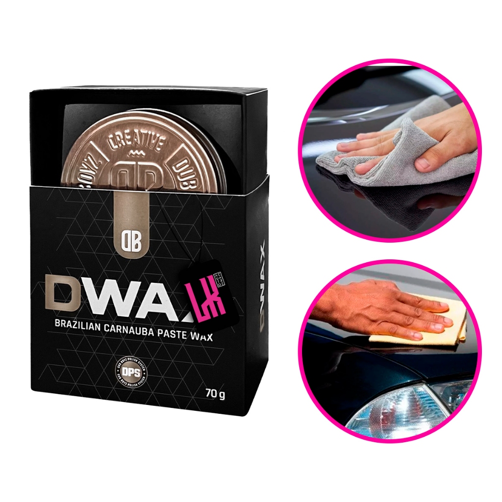 D Wax 70g Dub Boyz Cera Carnauba Pintura Carro Moto Brilho Proteçao Hidrorrepele