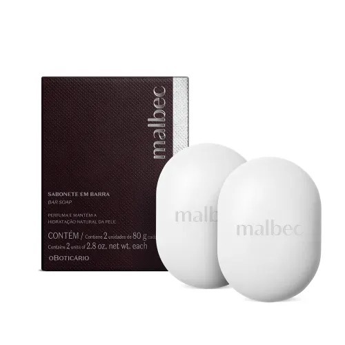 Sabonete Em Barra 2x80g O Boticário Malbec