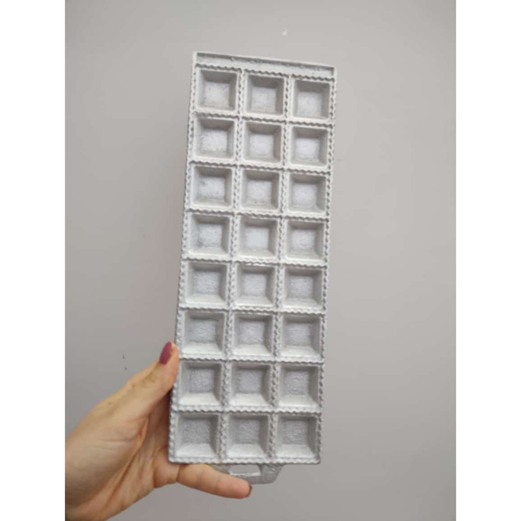 Forma master para massas tortei ravioli mini pastel 24 cavidades em alumínio 3,5 cm cada cavidade