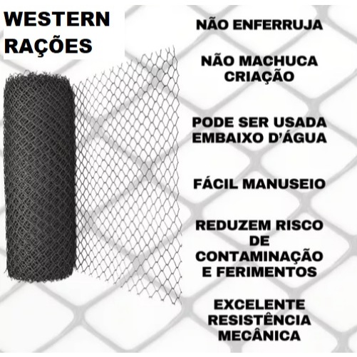 Tela PVC Preta até 50M de 1M OU 1,5M ALTURA PARA PROTEÇÃO EM GERAL - MULTIUSO
