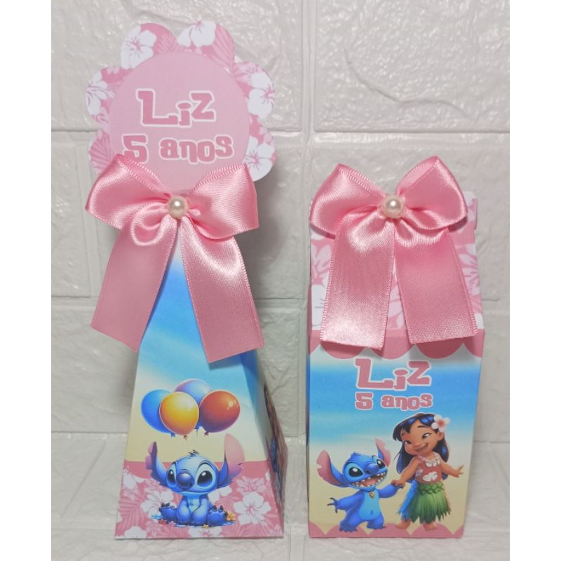 Pegue e Monte- Caixinhas Lilo e Stitch, lembrancinhas Personalizadas, caixinhas de aniversário Stitch.