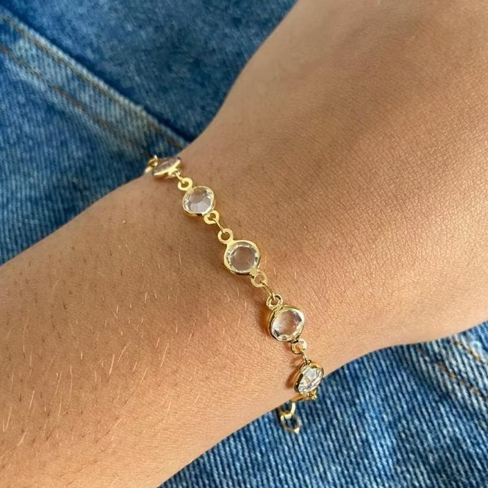 Pulseira banhada a ouro 18k
