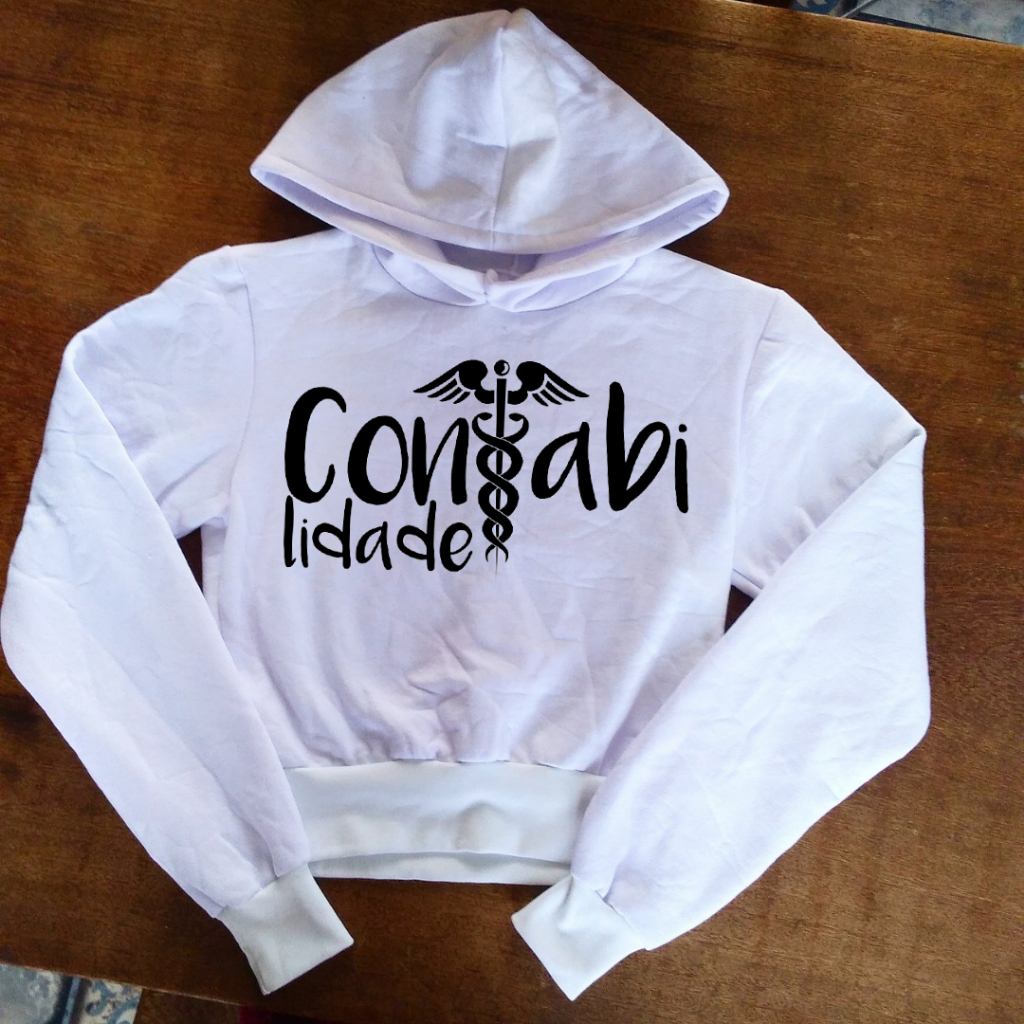 Blusa de Contabilidade - Moletom Cropped Feminino