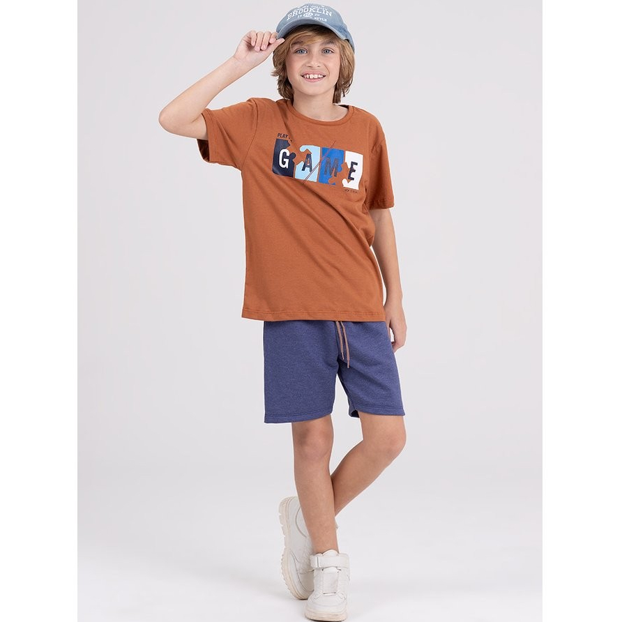 Conjunto Infantil Play The Game Caramelo