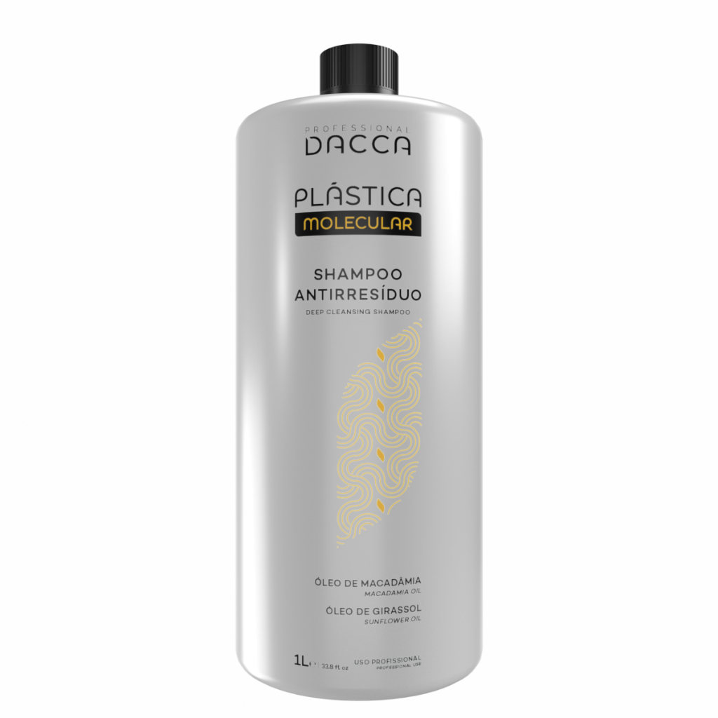 Dacca Shampoo Anti Residuo Profissional Para Progressiva Limpeza Profunda 1 Litro