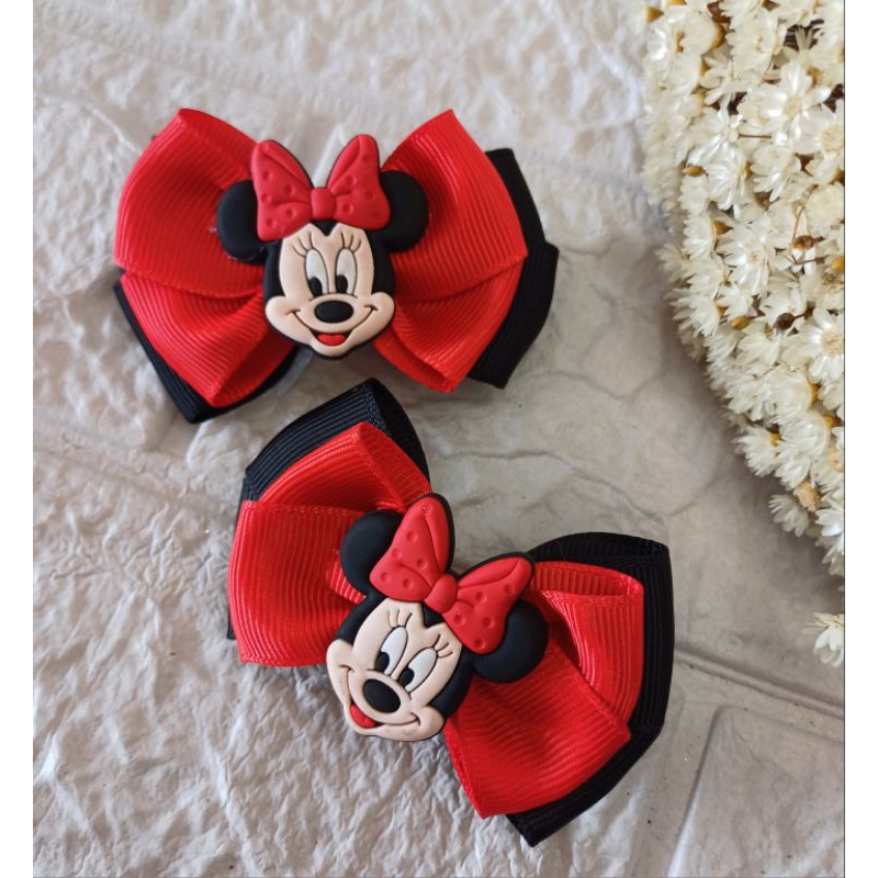 Parzinho Temático Encantado 🎀✨ – Minnie, Magali ou Stitch, um charme para sua princesa! em Oferta na Shopee