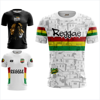 Camisa Camiseta Reggae 4:20 Bob Marley Jamaica varios modelos e cores em Oferta na Shopee