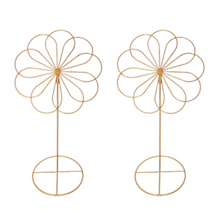 Kit Com 2 Flores Com Suporte De Pé Em Ferro Para Festa E Decoração em Oferta na Shopee