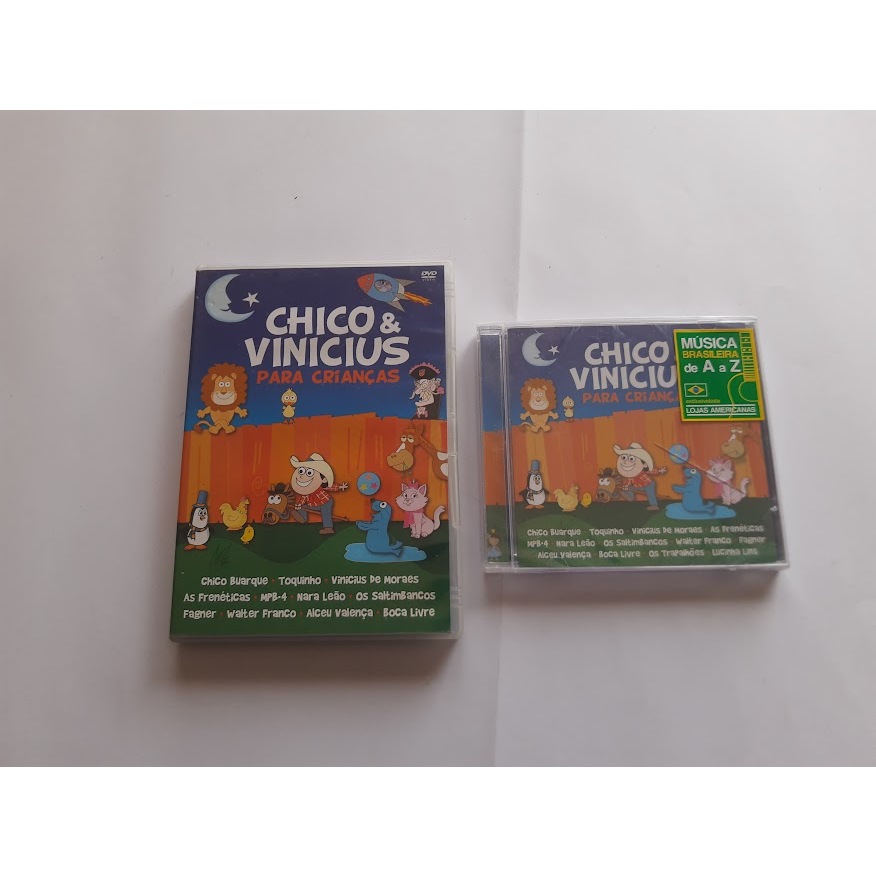 Combo CD e DVD Chico & Vinicius Para Crianças (Original)