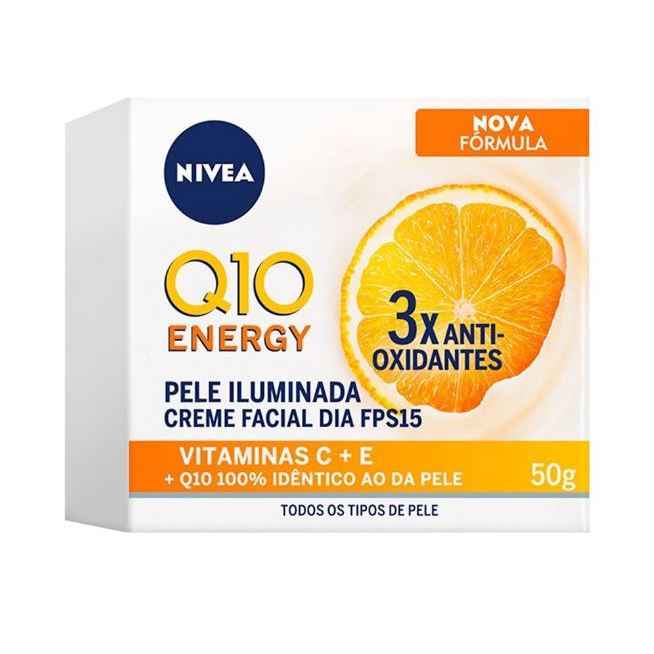 Creme facial Q10 DIA FPS Antissinais 50g Nivea