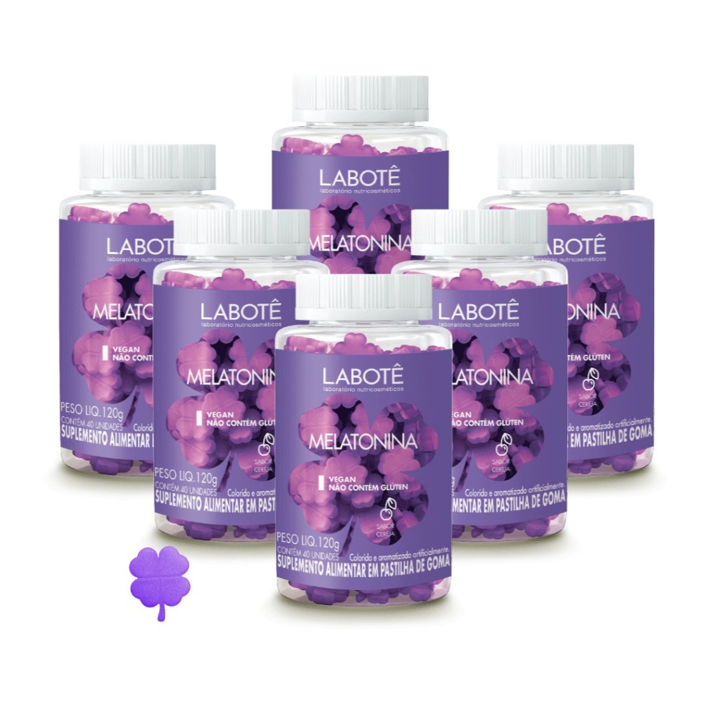 Kit 6 Melatonina Labotê Vegano – 360 Gomas