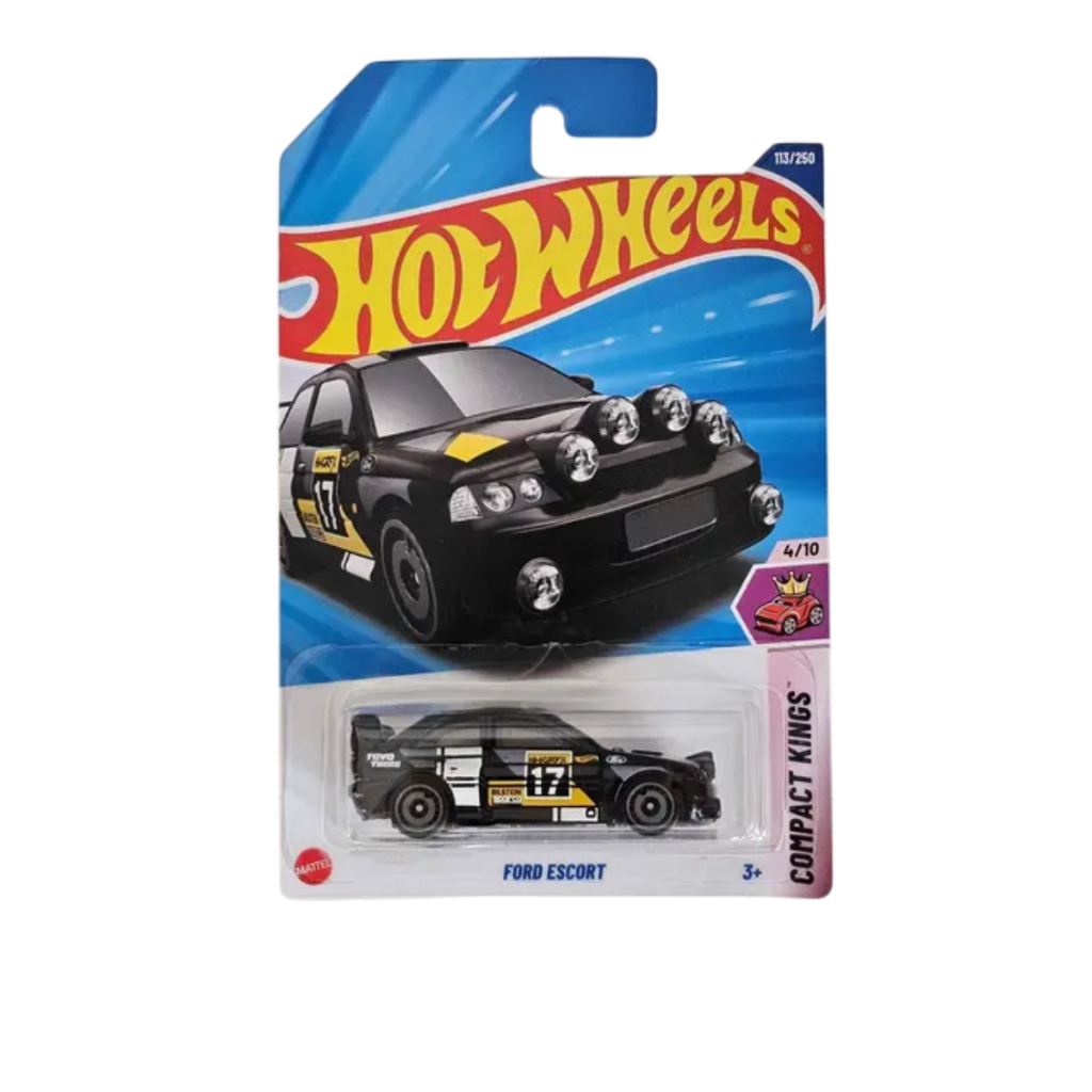 MINIATURA HOT WHEELS COMPACT KINGS 4/10 FORD ESCORT 113/250 JBB17-N7C5
