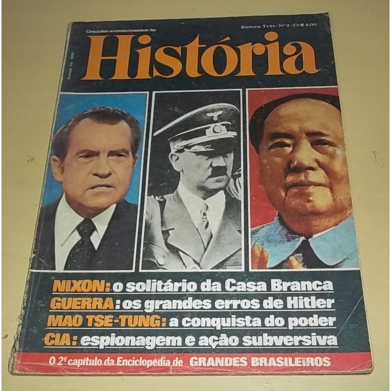 Revista Grandes Acontecimentos da História - Nixon: o solitário da casa branca - Guerra: os grandes erros de Hitler.
