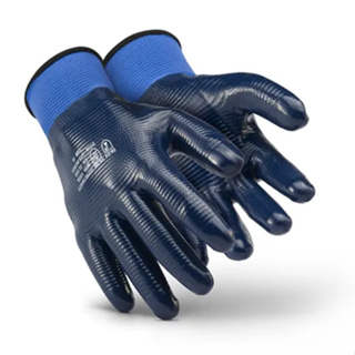 Kit 10 Pares Luva de Segurança Banho Nitrilico Nitrilon SS1002L SUPER SAFETY em Oferta na Shopee