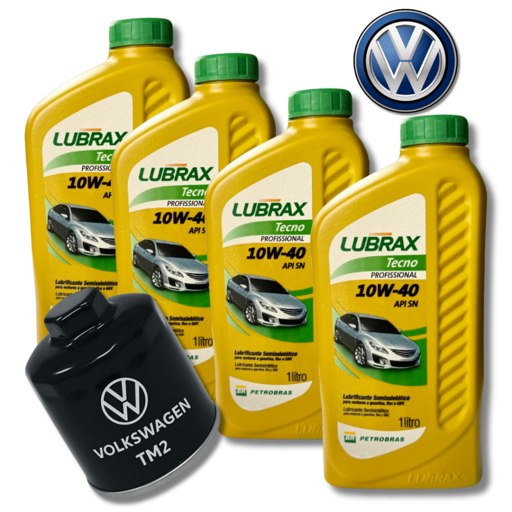KIT TROCADE ÓLEO 10W40 API SL + FILTRO VW