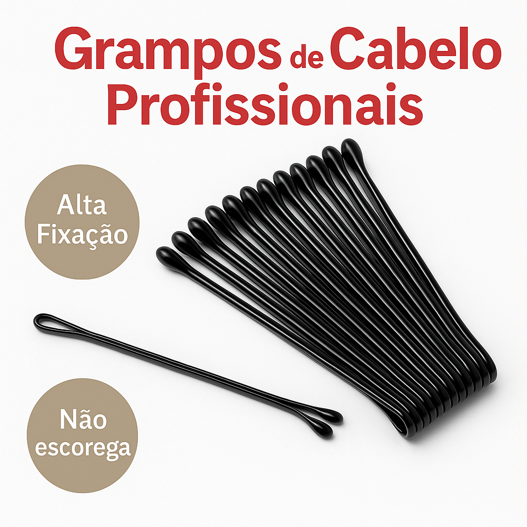 Kit 32 grampos de cabelo preto ondulado para prender franja coque penteado feminino 4 5 cm em Oferta na Shopee