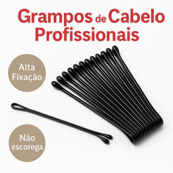 Kit 32 grampos de cabelo preto ondulado para prender franja coque penteado feminino 4 5 cm