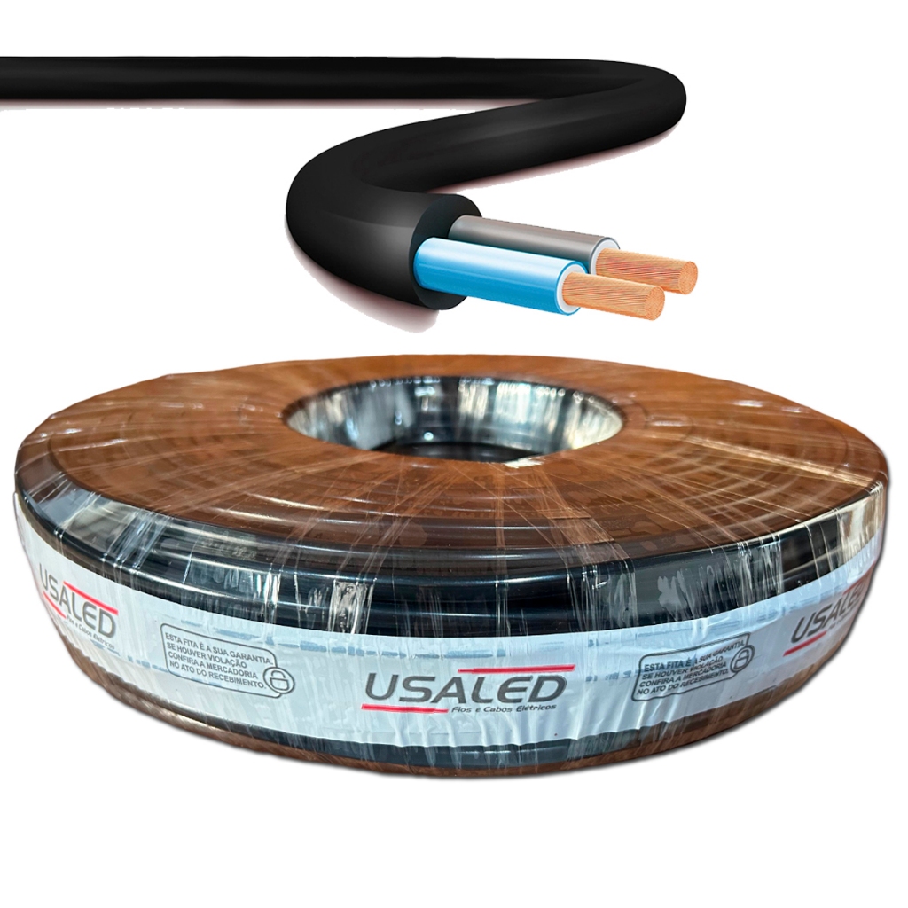 Fio Cabo Pp Flexível 2 Vias 2,50mm Extensão Rolo 100 Metros em Oferta na Shopee