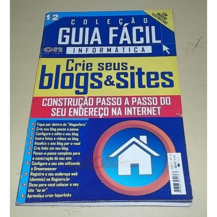 Livro Coleção Guia Fácil Informatica  - Crie seus blogs & sites